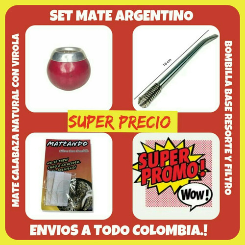 Mega Promo! Set Matero! Mate Calabaza N - Kg a $662