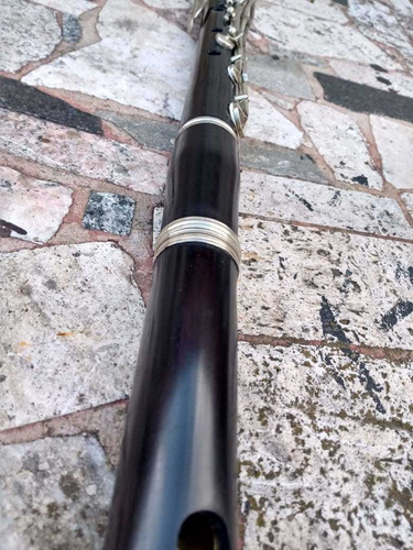 Imagen 5 de 9 de Flauta Traversa De Madera Del Siglo Xix Completa Funcional