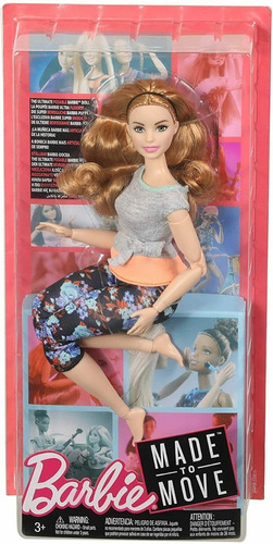 Muñeca Barbie Made To Move Movimientos Divertidos Curvy