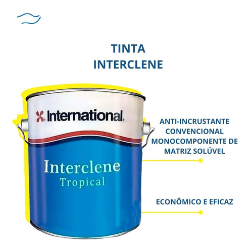 Tinta Fundo Barco Antiincrustante Envenenada Interclene 3,6l