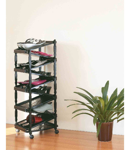 Zapatera Extensible Italhome Para 10 Pares Negro