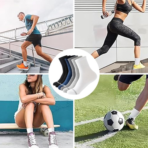 6 Pares De Calcetines Deportivos Para Hombre Y Mujer,