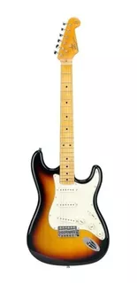 Guitarra eléctrica SX Vintage Series FST-57 stratocaster de tilo 2000 3-tone sunburst brillante con diapasón de arce