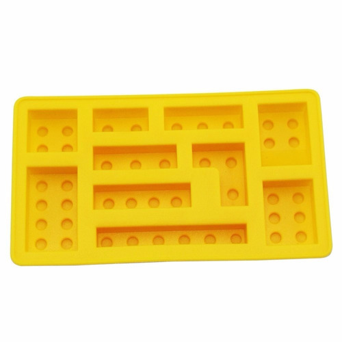 Forma Bloco Gelo Chocolate Brick Mundo Lego Compatível