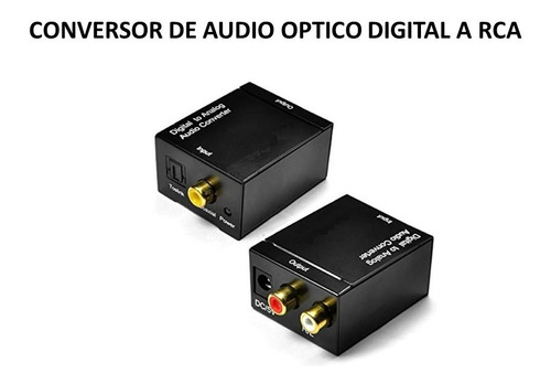 Conversor De Audio Optico Digital A Rca