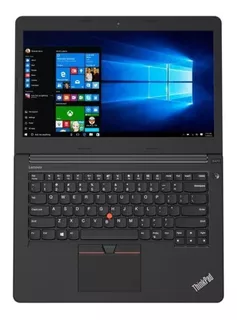 Notebook Lenovo ThinkPad E470 preta 14", Intel Core i7 7500U 8GB de RAM 256GB SSD, NVIDIA GeForce 940MX 1920x1080px Windows 10 Home