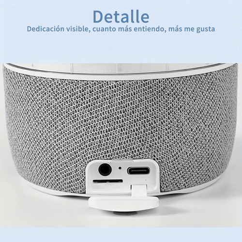 Pulpo Altavoz Bluetooth y Luz Nocturna Sonido Envolvente 3d Color Blanco