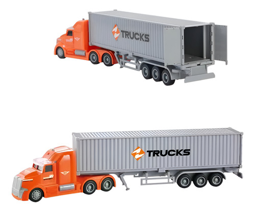 Camion Juguete Contenedor Container Truck Con Luz Y Sonido