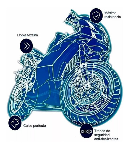 Imagen 3 de 6 de Funda Cubre Moto Talle M Impermeable Ajustable + Bolso Ryd