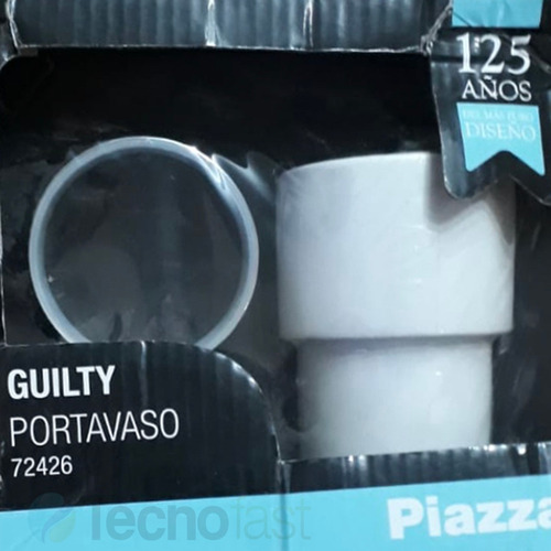 Vaso Porta Cepillos + Jabonera Piazza Baño Accesorio Linea G