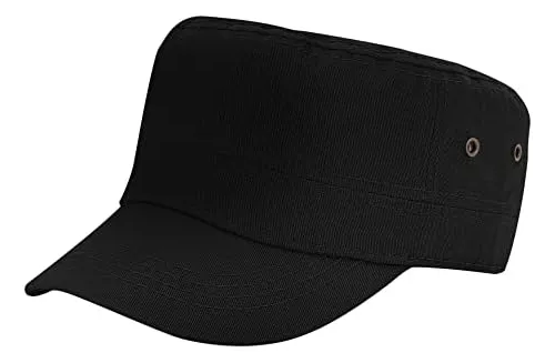  Gorras militares transpirables para hombre, diseño de cadete,  gorra superior plana de verano, gris y negro : Deportes y Actividades al  Aire Libre