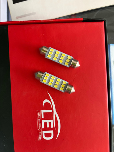 1 Foco Interior Festoon Led Canbus Ledbox Diferentes Tamaños
