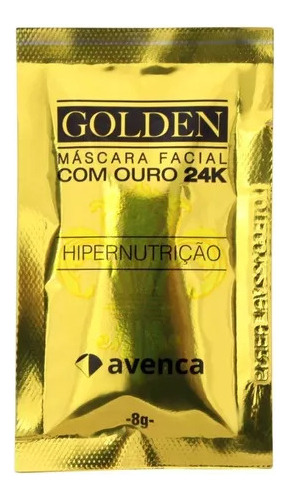 Avenca Máscara Facial Com Ouro 24k Golden Hipernutrição 8g