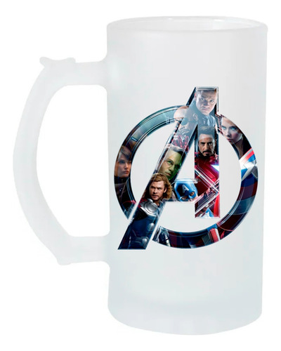 Tarro Cervecero 16oz Avengers Los Vengadores