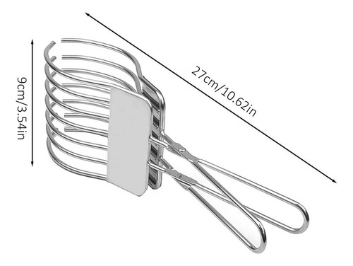 Kit De Pinzas Para Asar Pan Con Pinza De Acero Para Cortar V