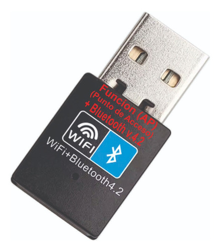 Adaptador Placa Red Usb Wifi 150mb 2.4ghz+ Bluetooth 4.2 New