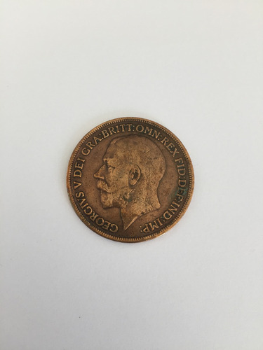 Moeda 1 Penny Inglaterra 1917