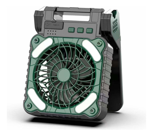 Ventilador Solar Para Exteriores, Acampada, Pesca, Usb, Dobl