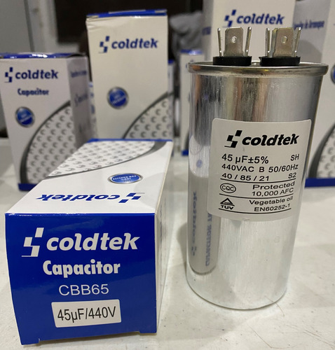 Capacitor Trabajo 45uf Mfd 370v-450v Run Redondo Aluminio