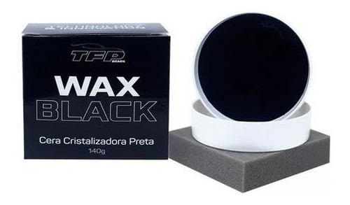 Cera Carros Escuros Cristalizadora Preta Wax Black-140g Tfp