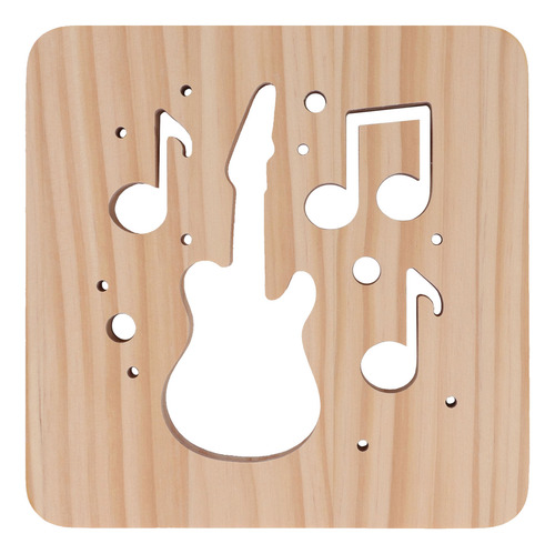 Lámpara De Noche Led, Diseño Único De Hueco Para Guitarra, D