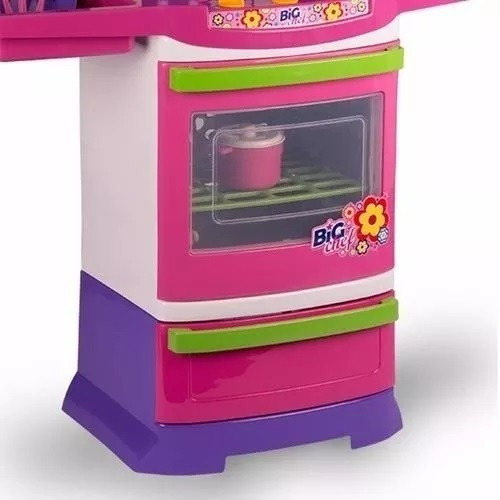 Imagem 4 de 6 de Fogãozinho Panelinha Cozinha Infantil Master Fogao Big Chef