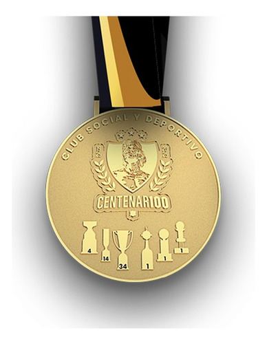 Medallón Conmemorativo Centenario Colo Colo Diseño