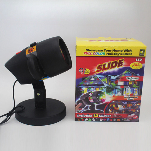 Proyector Led Navideño De Copos De Nieve Para Decoración Ext
