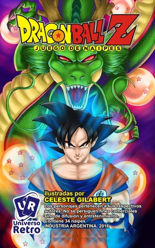 Cartas Naipes Dragon Ball Z Goku Anime Universo Retro