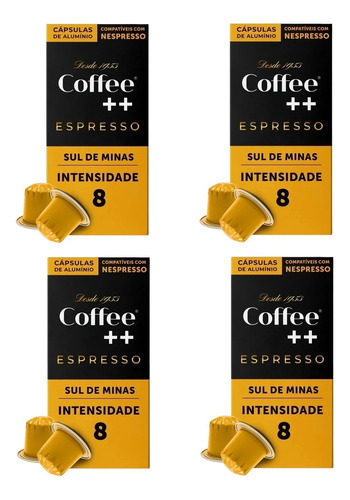 4 Cafés Cápsula Coffee Mais Sul De Minas Nespresso