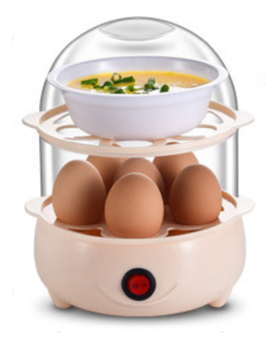 Cozedor De Ovos Portátil Elétrico Cozinha A Vapor Bivolt Egg Cor Rosa Frequência 50Hz 110V/220V