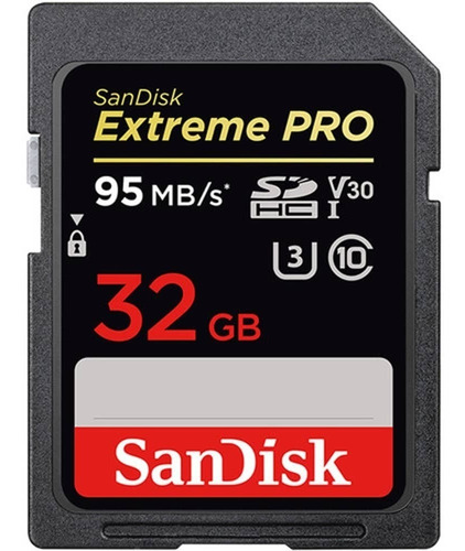 Imagen 1 de 2 de Memoria Sd 32gb Extreme Pro Sdhc Uhs-i Sandisk 95 Mb/s