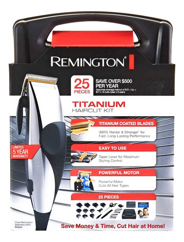Remington Hc-822 Juego De Cortapelos Experto De 25 Piezas