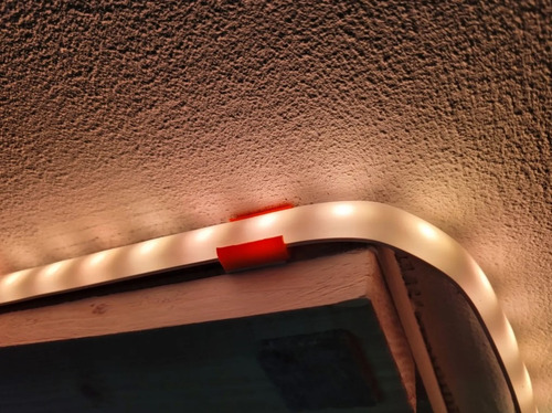 Soporte Clip Compatible Tira Led Hue Philips Gradiente X10u Luz 45 Grados