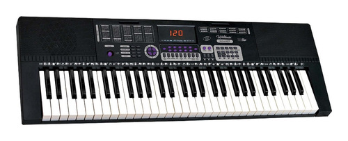 Teclado Musical Para Iniciante Waldman Kep-6120x2 61 Teclas Cor Preto