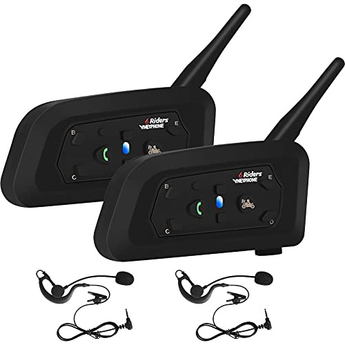 Ejeas Vnetphone 2 Sets V6c Grupo Arbitro Bluetooth Intercom