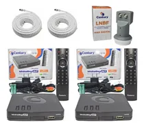 Comprar 2 Receptores Midiabox B7 Century Regional Lnb Duplo E Cabos