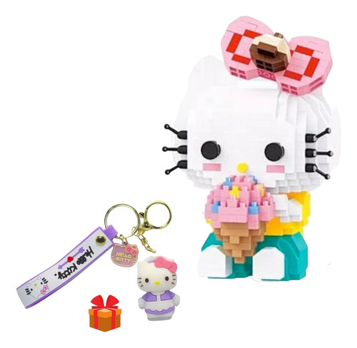 Set Bloques Armables Hello Kitty Cupcake Mini Blocks Regalo