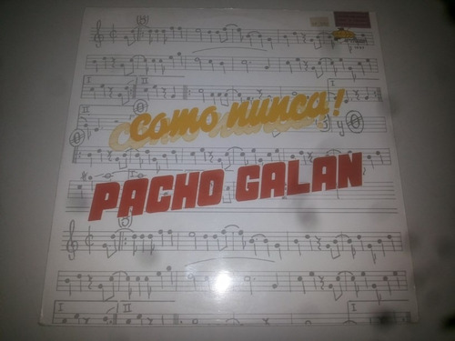 Lp Vinilo Acetato Disco Vinyl Pacho Galan Como Nunca Cumbia