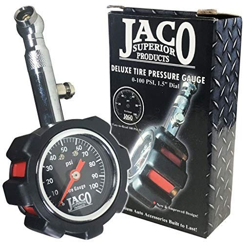 Manómetro De Presión De Neumáticos Jaco Deluxe 100 Psi