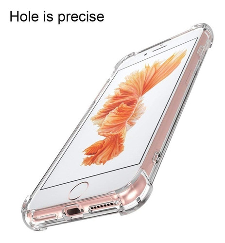 Carcasa iPhone 6 6s Estuche Transparente Liviano Antichoque