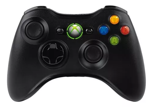Control joystick inalámbrico Microsoft Xbox Mando Wireless Xbox 360 black