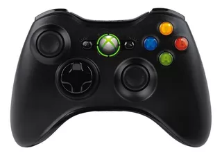 Controle joystick sem fio Xbox 360 black
