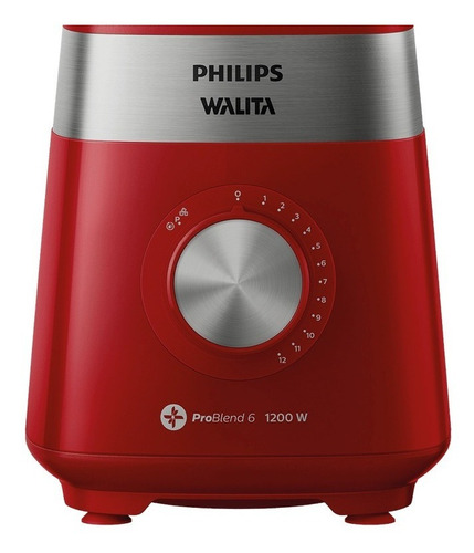 Liquidificador Série 5000 Jarra San 3l Philips Walita Vermelho Ri2242 220v