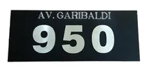 Comprar Placa Domiciliaria Direccion Casa Acero Inox Y Grabado Calle