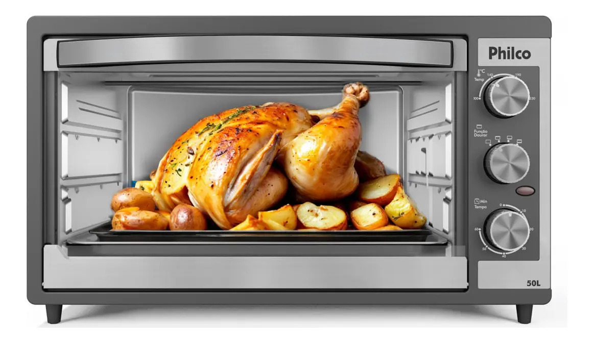Forno Elétrico Philco Pfe40i Air Fryer 40l Cor Aço Inox 127v - Miniatura 2