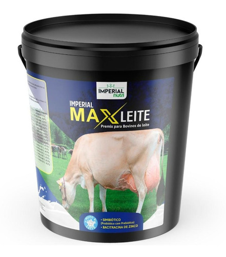 Premix Max Leite C/ Probiótico Minerais Vacas Leiteiras 25kg