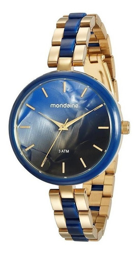 Relógio Mondaine Feminino Moda 76681lpmvde3 Cor da correia Dourado