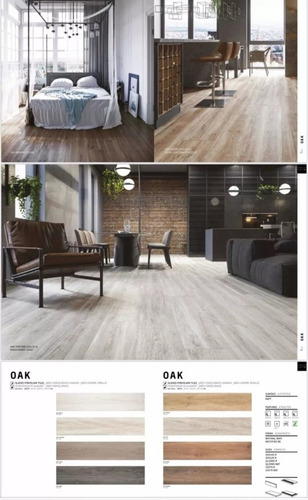 Gres Porcelanato Tipo Madera Oak Taupe Pared/piso 22.5x90