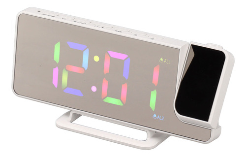 Reloj Digital Rgb Led De Pantalla Grande Con Proyección De E